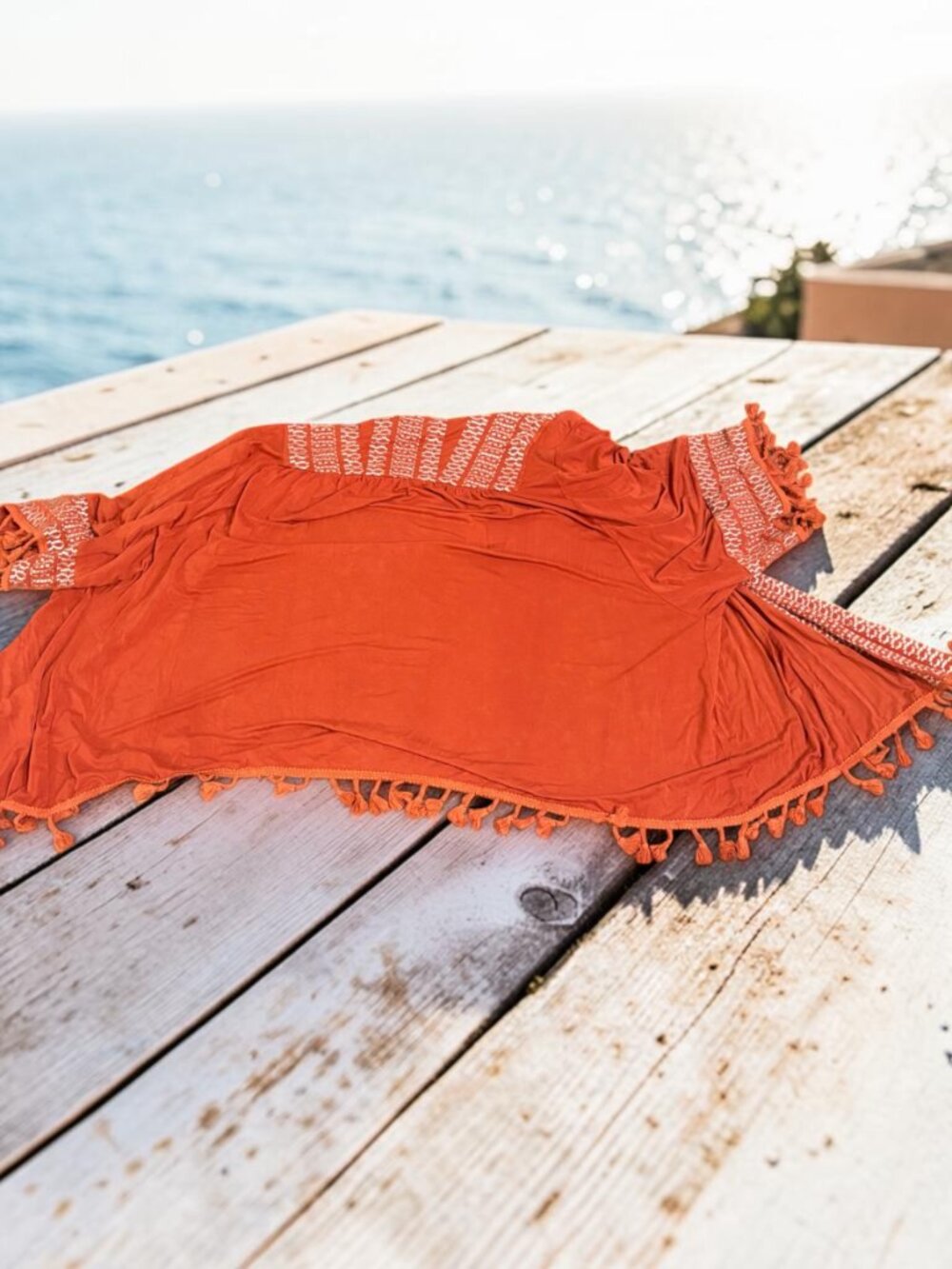 POL NWT Orange Wrap Size Small - Picture 2 of 4